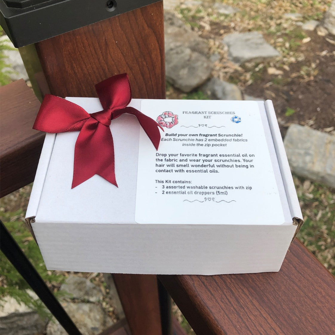 Scrunchies with A Secret - Your Personal Aromatherapy Kit