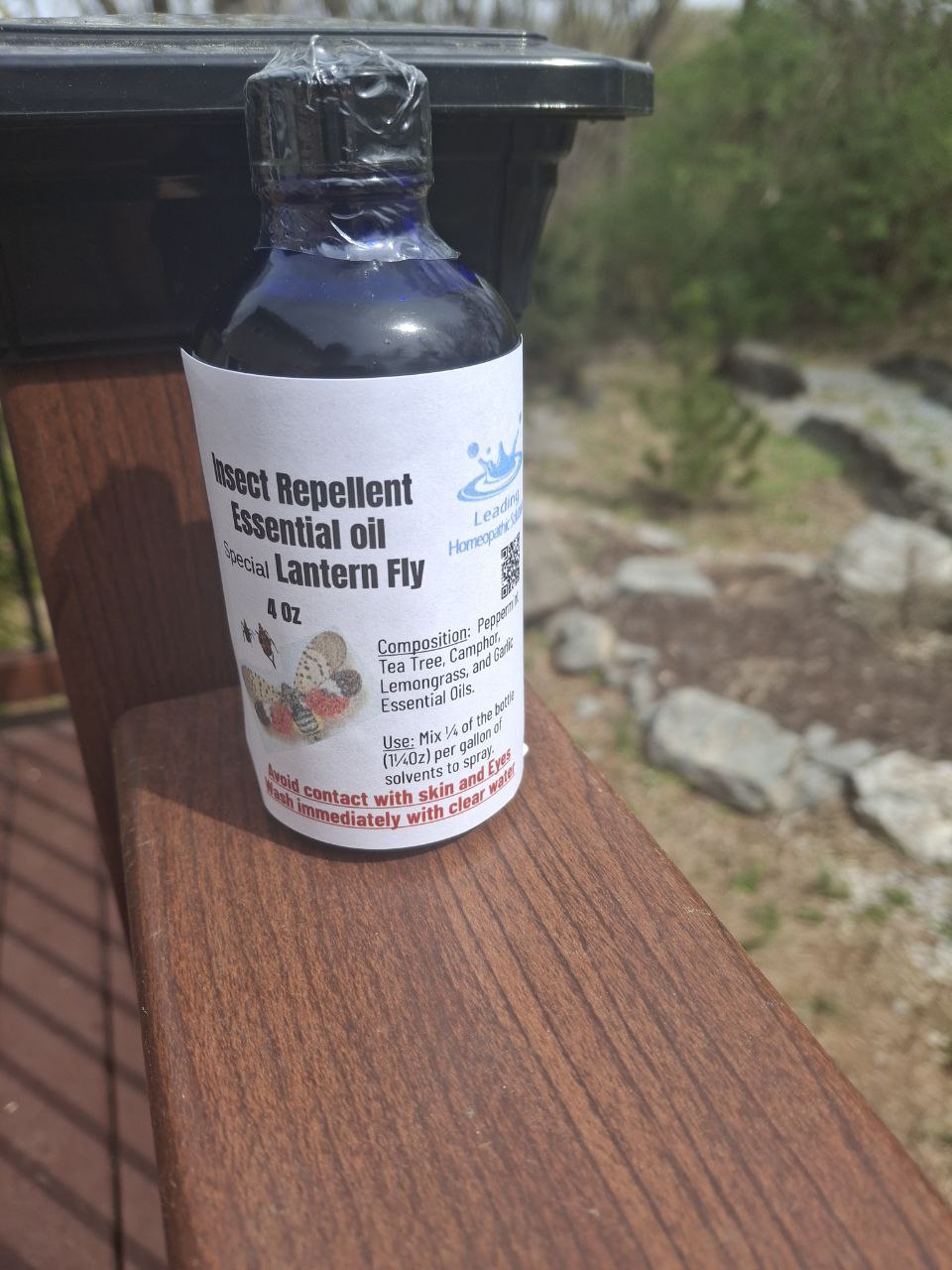 Lantern Fly Repellent - Essential Oil Blend - 4 Oz bottle